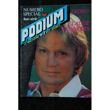 PODIUM Spécial suppl. au n° 85 Incomplet  Claude FRANCOIS