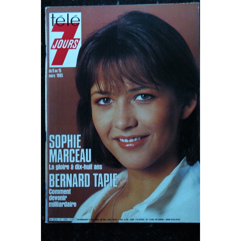 Télé 7 Jours  1645  *  1991  *     SOPHIE MARCEAU cover + 4 pages   MONTAND Freddy MERCURY Victor LANOUX