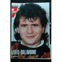 Télé 7 Jours  1339  1986    BALAVOINE    Cover + 2 pages