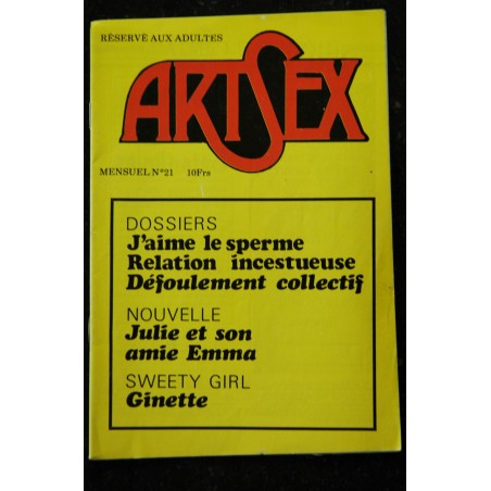 ArtSex  N° 22  * 1970 * VINTAGE EROTIC Enquête à Londres Roman-Photo