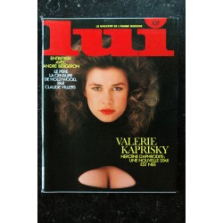 LUI 220 1982 MAI  COVER VALERIE KAPRISKY ENTIEREMENT NUE PIN-UP ROUSSES JAMES BAES EROTISME