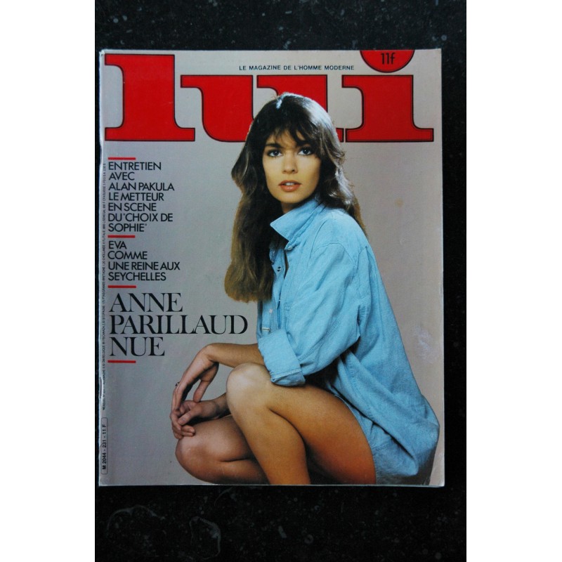 LUI 231 AVRIL 1983 COVER ANNE PARILLAUD ENTIEREMENT NUE SEYCHELLES EROTIC HELMUT WITKRAFT CHARME