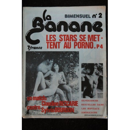 la Banane bimensuel n° 1  *  1975  *  TRES RARE *  Journal porno satirique  24 pages