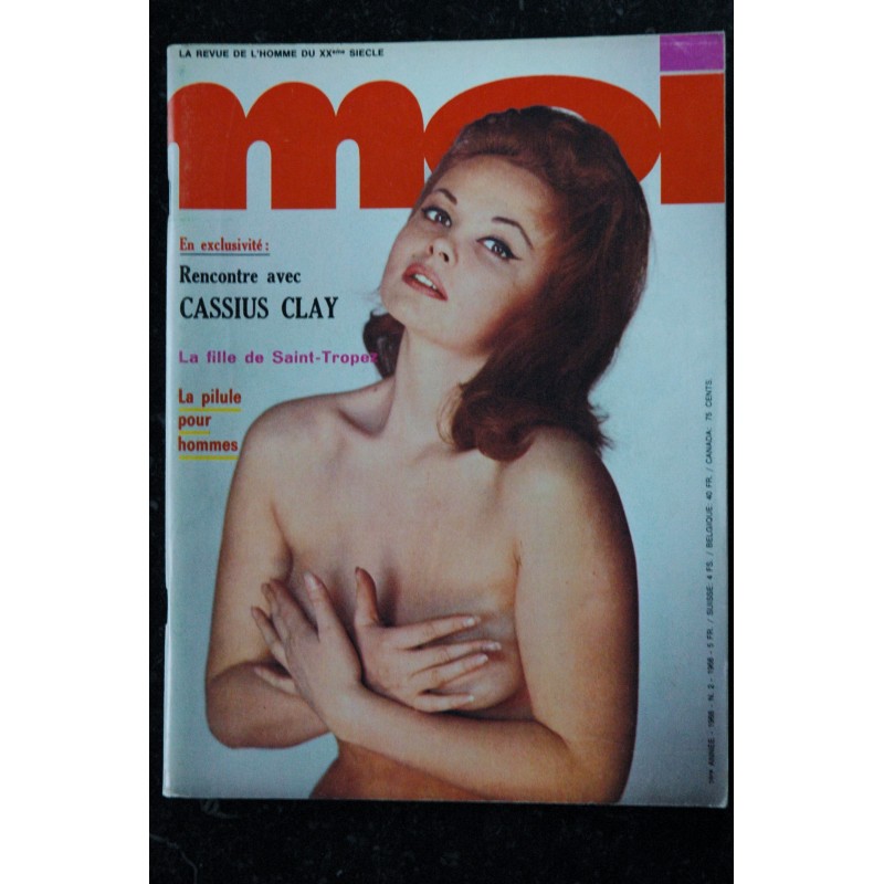 MOI 1968 1ère année n° 2    COLLECTOR CASSIUS CLAY La fille de Saint Tropez CHARME VINTAGE