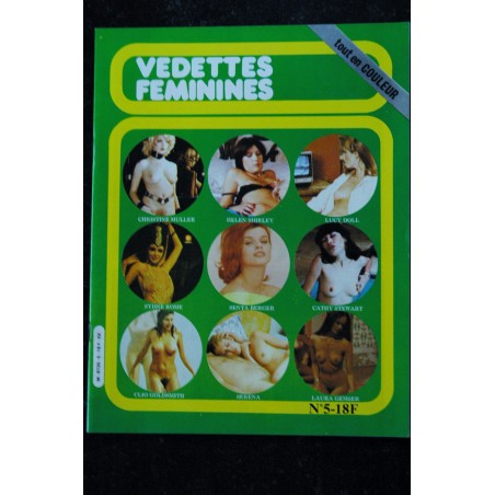 Vedettes Féminines Incognito  n°  4  * 1982 *  Isabelle HUPPERT Nastassia KINSKY Brigitte LAHAIE  *  ALL NUDE