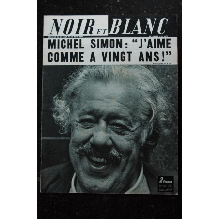 NOIR ET BLANC 1255  17 avril 1969   COVER DENISE FABRE + 4 pages
