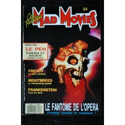 Ciné Fantastique MAD MOVIES  n° 64  * 1990 *  FREDDY  FRANKENSTEIN  NIGHTBREED  Jean-Marie LE PEN