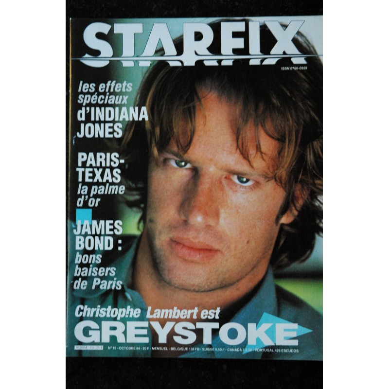 STARFIX 017  n° 17  * 1984 *    Cannes 84 INDIANA JONES UTU  A la poursuite du diamant vert  Des aventuriers pour l'été