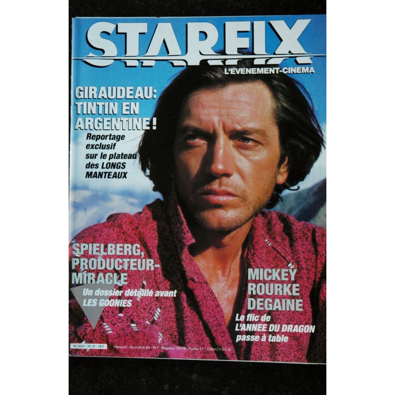 STARFIX 030  n° 30  * 1985 *   NASTASSJA KINSKI  HAREM  BEINEX  L'ANNEE DU DRAGON