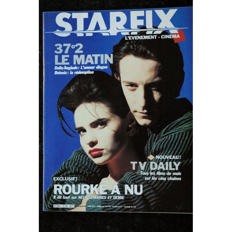STARFIX 035  n° 35  * 1986 *   CHRISTOPHE LAMBERT  HIGHLANDER  LE NOM DE LA ROSE