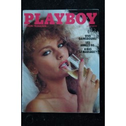 PLAYBOY 074 N° 74 PORTRAIT GAINSBOURG PAR PHILIPPE MANOEUVRE LES ANNES 80 Th. ARDISSON