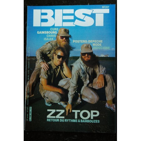 BEST 206  SEPTEMBRE 1985  CYNDI LAUPER  MADONNA  VANITY  R.E.M.