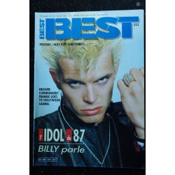 BEST 221 DECEMBRE 1986 COVER ETIENNE DAHO KIM WILDE SPRINGSTEEN IRON MAIDEN FELA POSTERS BILLY IDOL RITA MITSOUKO
