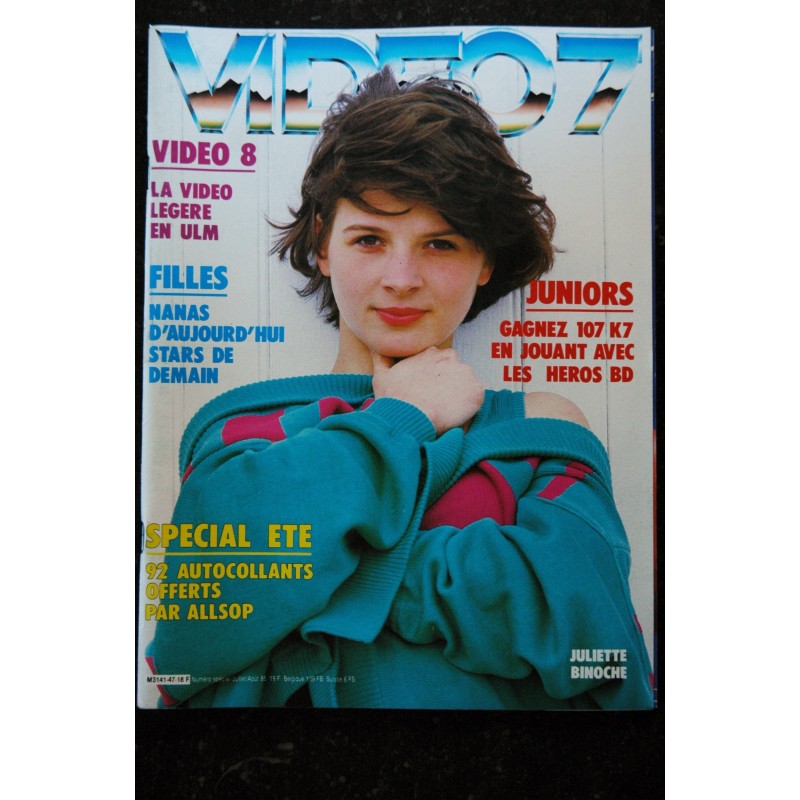 VIDEO 7 046  N° 46  1985 BROOKE SHIELD  MATT DILLON LELOUCH  PIERRE RICHARD Gabriella DUFWA  +  CAHIER X