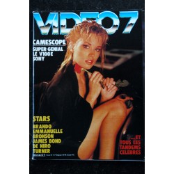 VIDEO 7 062  N° 62  1986  NASTASSJA KINSKI  EMMANUELLE BEART  Mickey ROURKE BACRI RAMBO    +  CAHIER X