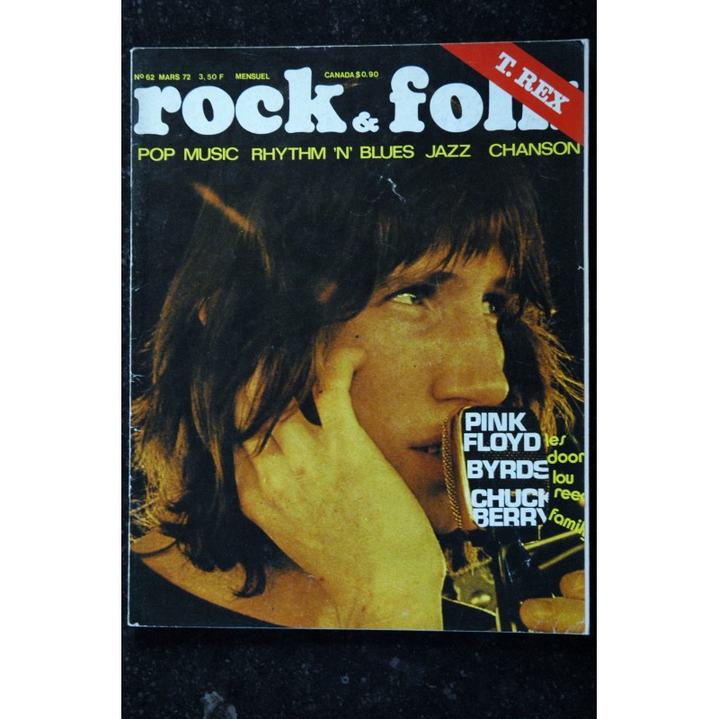 ROCK & FOLK 063 n° 63 AVRIL 1972 COVER JOHN LENNON INTERVIEW JOHN & YOKO CHARLEBOIS MOODY BLUES PETE SEEGER CONTINENTAL CIRCUS