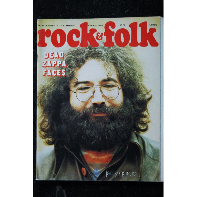 ROCK & FOLK 092  n° 92 SEPTEMBRE 1974 COVER LEONARD COHEN FREDDIE KING Jean Luc PONTY Mama CASS Elton John