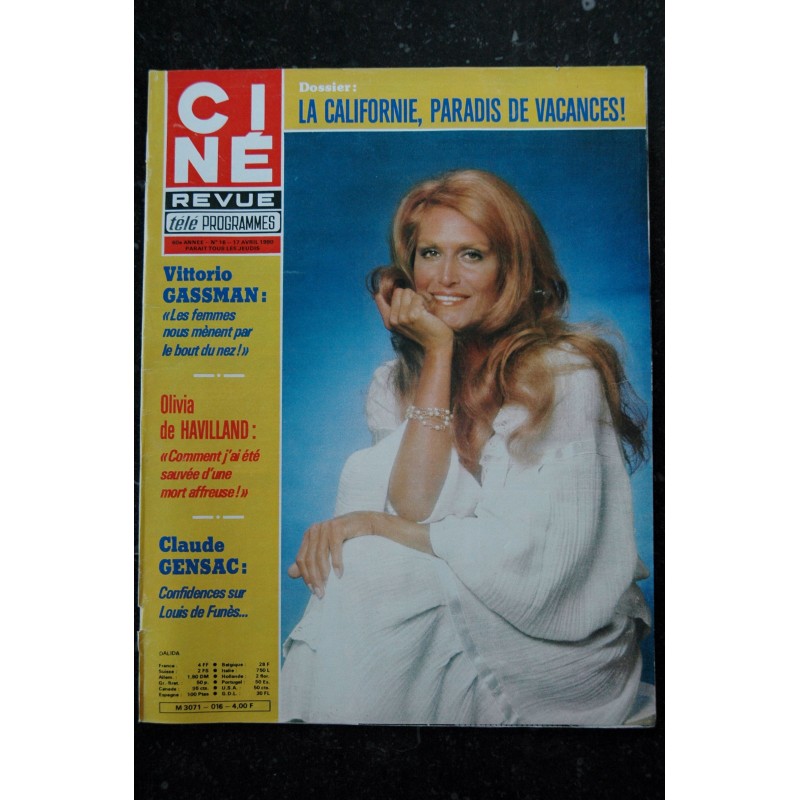 CINE REVUE 1980 n°  9  Philippe NOIRET Sylvia KRYSTEL Steve Mc QUEEN RAIMU Mona GOYA Nicole CALFAN