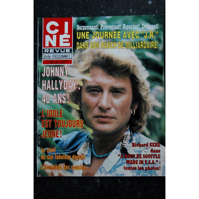 CINE REVUE 1983 n° 16  JANE BIRKIN POSTER GEORGES BELLER PRESLE BELMONDO DELON