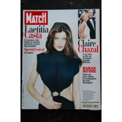 PARIS MATCH N° 2609 99 COUVERTURE LAETITIA CASTA CLAUDIA SCHIFFER ADRIANA KAREMBEU