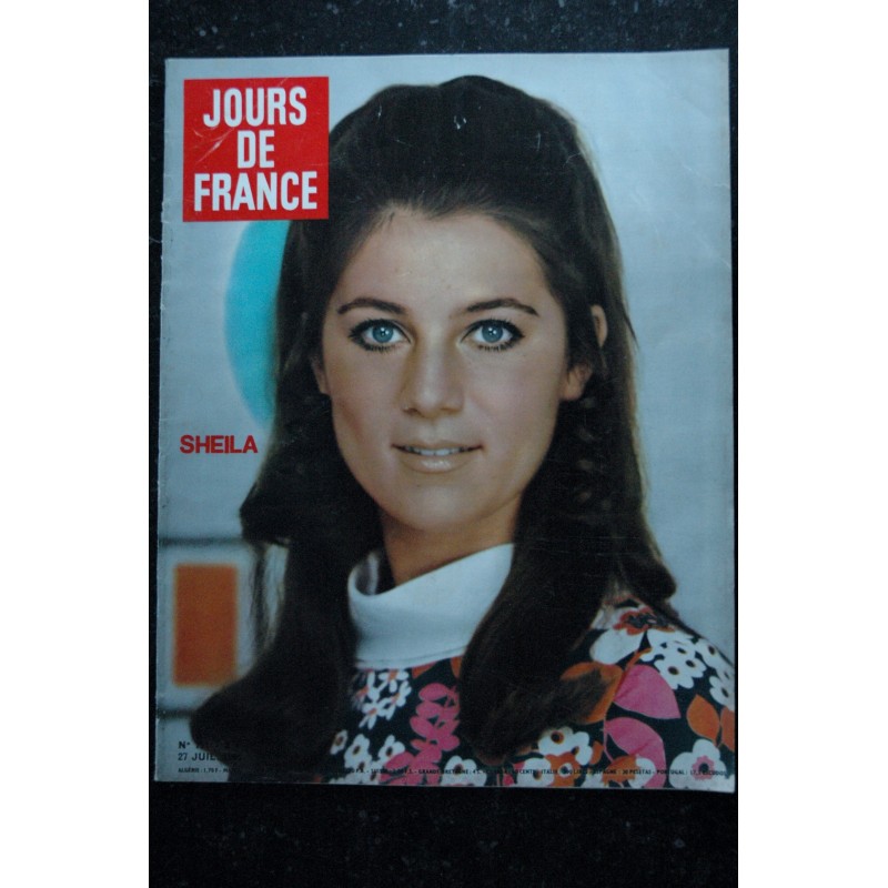 JOURS DE FRANCE 663 1967 JUILLET COVER MICHELE MERCIER SHEILA JEANNE MOREAU SAINT TROPEZ MODE 1967