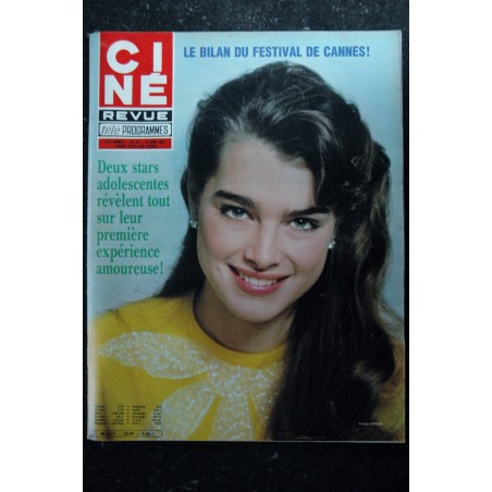 CINE REVUE 1981 n° 23 Ch. ATKINS BROOKE SHIELDS LEUR 1ére EXPERIENCE AMOUREUSE