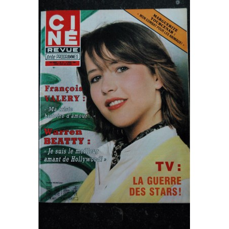 CINE REVUE 1982  n° 15  SOPHIE MARCEAU  François VALERY  Warren BEATTY  Natalie BAYE