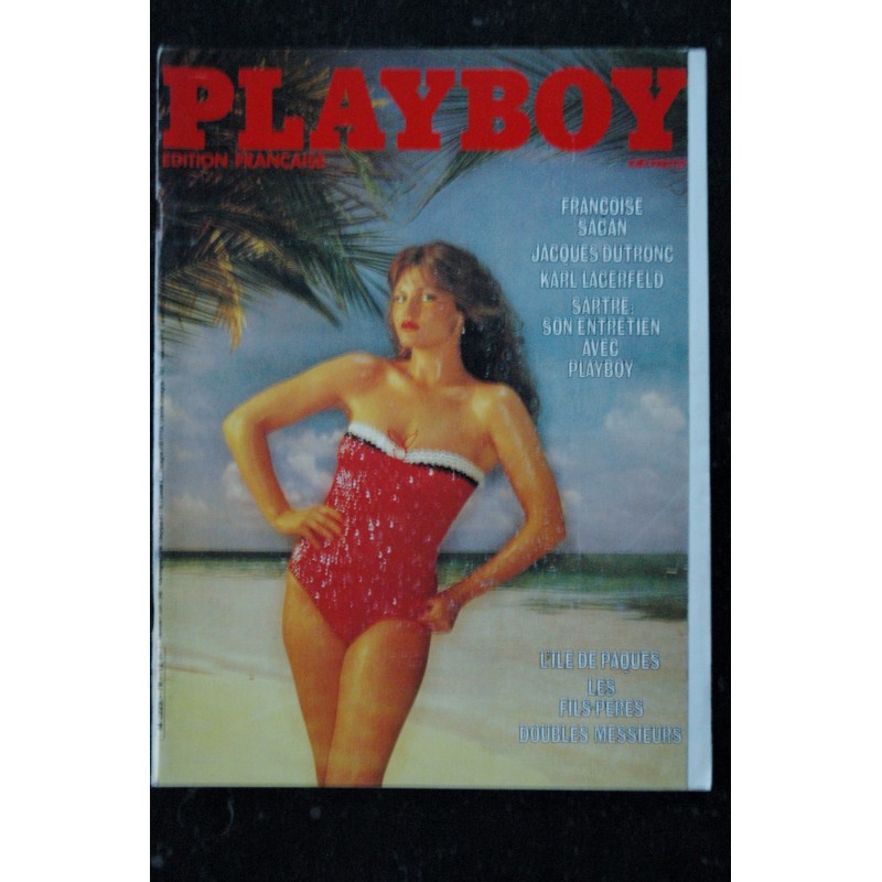 PLAYBOY 079 SAGAN DUTRONC ENTRETIEN SARTRE FELLINI SES ACTRICES NUES STRIP PIN-UP