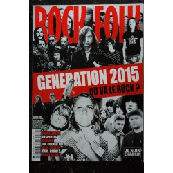 ROCK & FOLK 569  janvier 2015  COVER  La Bible Satanique des ROLLING STONES Billy Idol Julian Casablanca