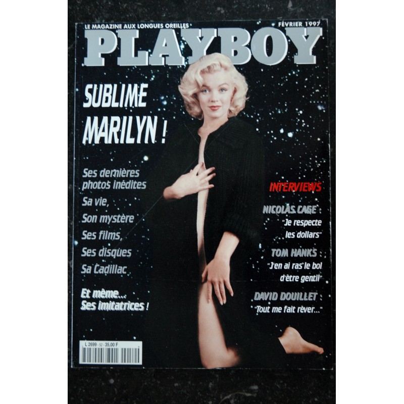 PLAYBOY 052 1997 FEVRIER COVER MARILYN MONROE SPECIAL NICOLAS GAGE INTERVIEW VICTORIA SILVSTEDT INTEGRAL NUDES