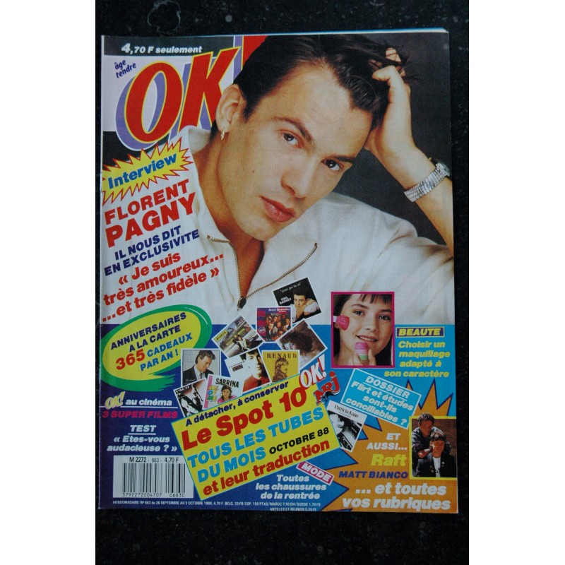 OK ! âge tendre 661  FELIX GRAY  Phil BARNEY  DEBUT DE SOIREE