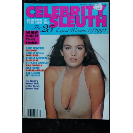 CELEBRITY SLEUTH Vol 03  n° 04  Linda BLAIR Geena DAVIS Michelle PFEIFFER Diana ROSS Vanessa REDGRAVE Penelope MILFORD