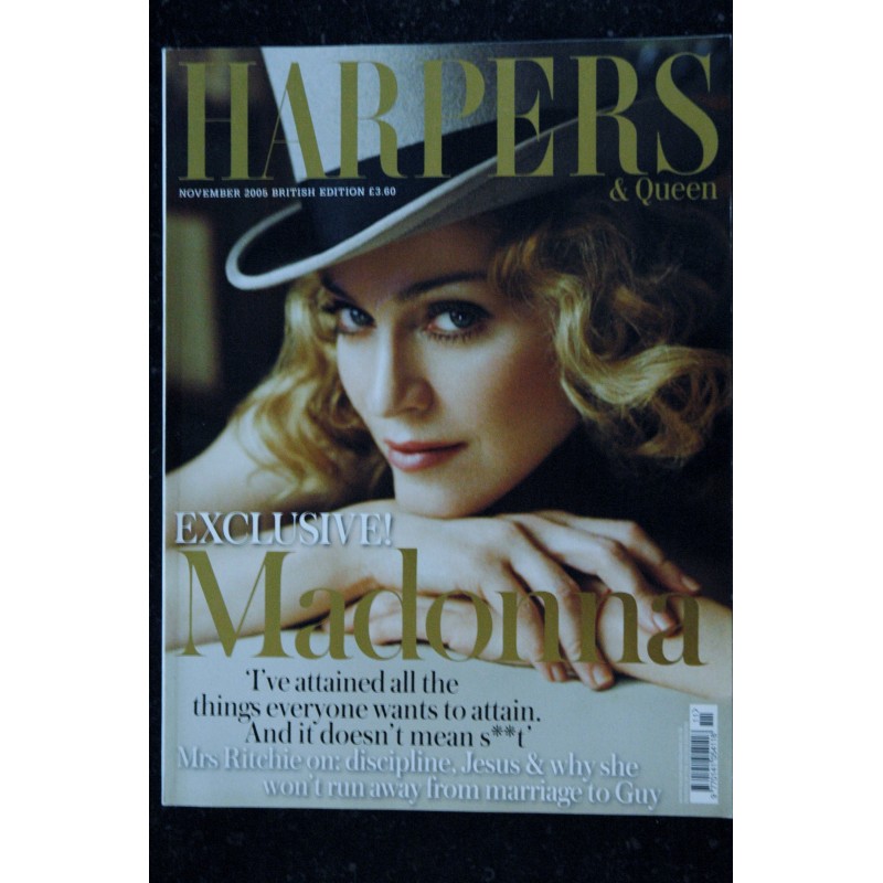 HARPERS & QUEEN NOVEMBER 2005 EXCLUSIVE MADONNA