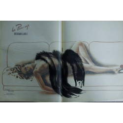 PARIS HOLLYWOOD 72 PIN-UP ROGER BRARD + CALQUE GERALDINE BROOKS BACCHANALES NUS