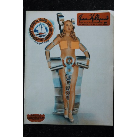 PARIS HOLLYWOOD 78 PIN-UP BRARD SOUBRETTE DESHABILLABLE + CALQUE MARTINE CAROL