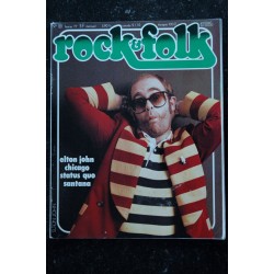 ROCK & FOLK 129 OCTOBRE 1977  * ELVIS  1935 1977 *  SANTANA RIBEIRO SANSON CLARK