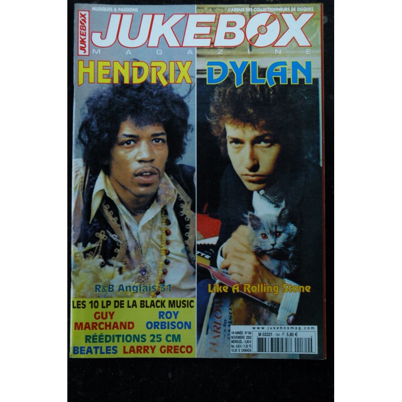 JUKEBOX  183  *  2002  *  ADAMO  JIMI HENDRIX DANY FISHER DICK RIVERS