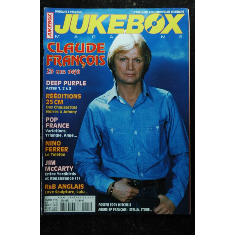JUKEBOX  190  *  2003  *   GENE VINCENT  SONNY & CHER Guy MARCHAND PINK FLOYD