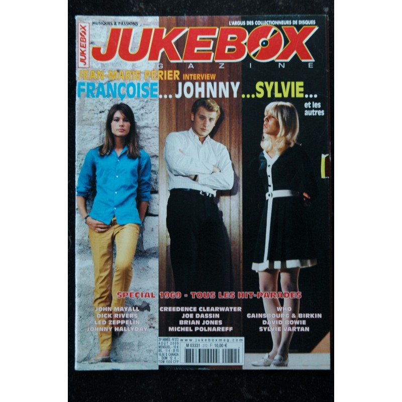 JUKEBOX  270  *  2009  *  JOHNNY HALLYDAY GENE VINCENT   Fac-Similé France DISQUES DANNY BOY