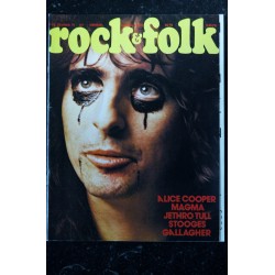 ROCK & FOLK 085 n° 85 FEVRIER 1974 COVER ALICE COOPER MAGMA JETHRO TULL STOOGES GALLAGHER