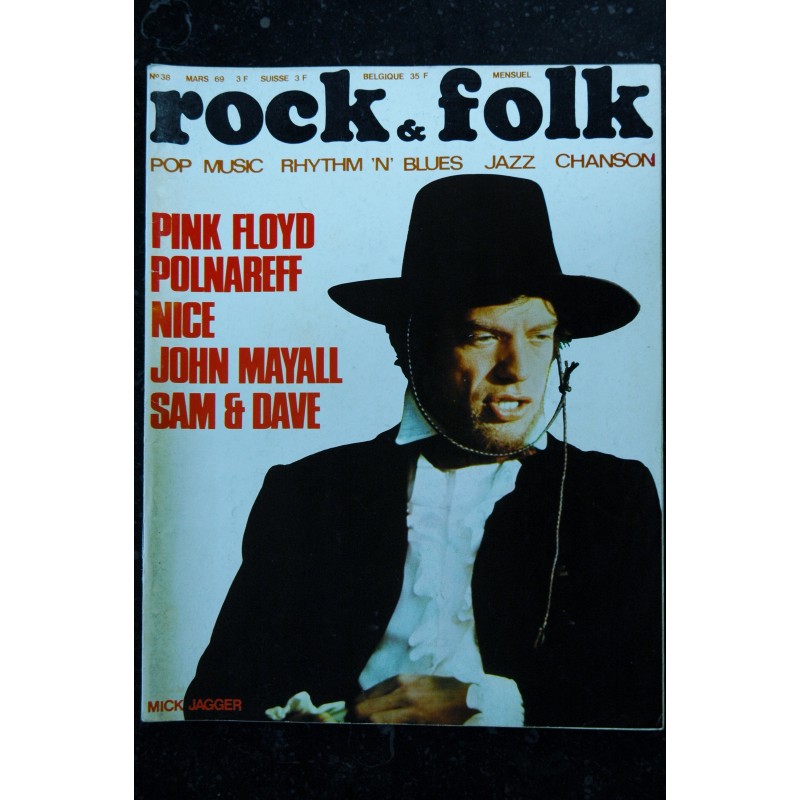 ROCK & FOLK 039  n° 39 AVRIL 1970  COVER ROBERT PLANT PINK FLOYD LED ZEPPELIN XENAKIS BEATLES BRIGITTE FONTAINE