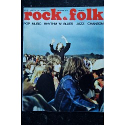ROCK & FOLK 044 n° 44 SEPTEMBRE 1970 L' ETE POP ANTIBES BIOT AIX VALBONNE POP MUSIC RHYTHM 'N' BLUES JAZZ