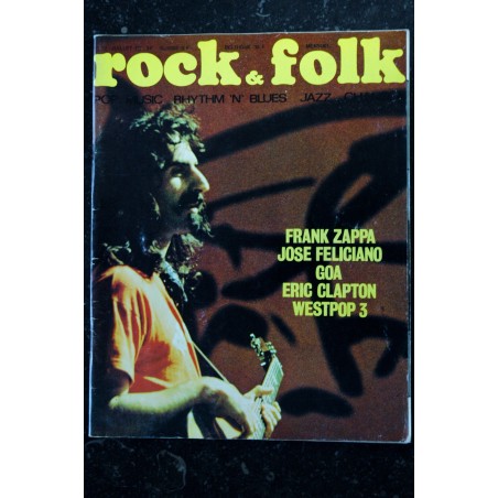 ROCK & FOLK 044 1970 SEPTEMBRE L' ETE POP ANTIBES BIOT AIX VALBONNE POP MUSIC RHYTHM 'N' BLUES JAZZ