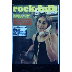 ROCK & FOLK 063 n° 63 AVRIL 1972 COVER JOHN LENNON INTERVIEW JOHN & YOKO CHARLEBOIS MOODY BLUES PETE SEEGER CONTINENTAL CIRCUS