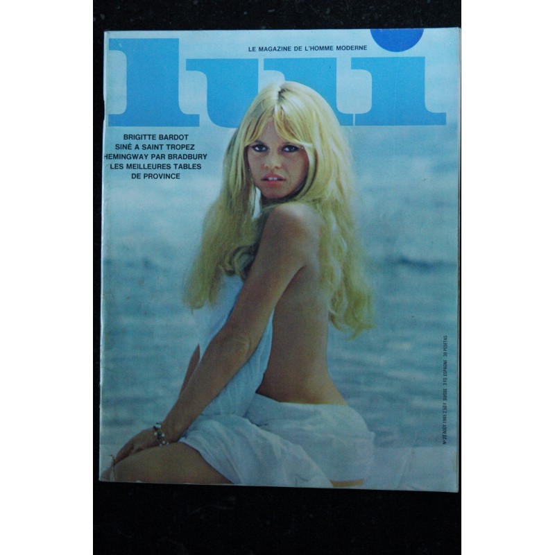 LUI 20 COLLECTOR BRIGITTE BARDOT EN POSTER EROTISME SAINT TROPEZ R GOSCINNY 1965