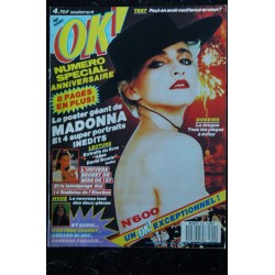 OK ! âge tendre 600 NUMERO EXCEPTIONNEL 13 JUILLET 1987 COVER MADONNA + POSTER GEANT DE MADONNA + 4 SUPER PORTRAITS INEDITS