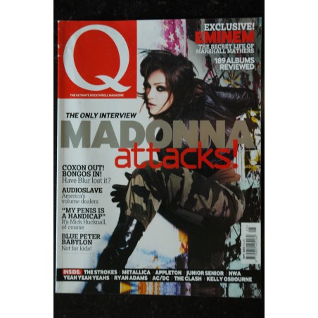 Q 202 MAY 2003 COVER MADONNA THE ONLY INTERVIEW MADONNA ATTACKS !