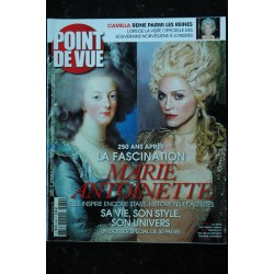 POINT DE VUE 2989 2005 NOVEMBRE COVER MADONNA MARIE ANTOINETTE + DOUBLE PAGE