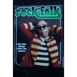 ROCK & FOLK 121  FEVRIER 1977  ELTON JOHN  CHICAGO STATUS QUO  SANTANA