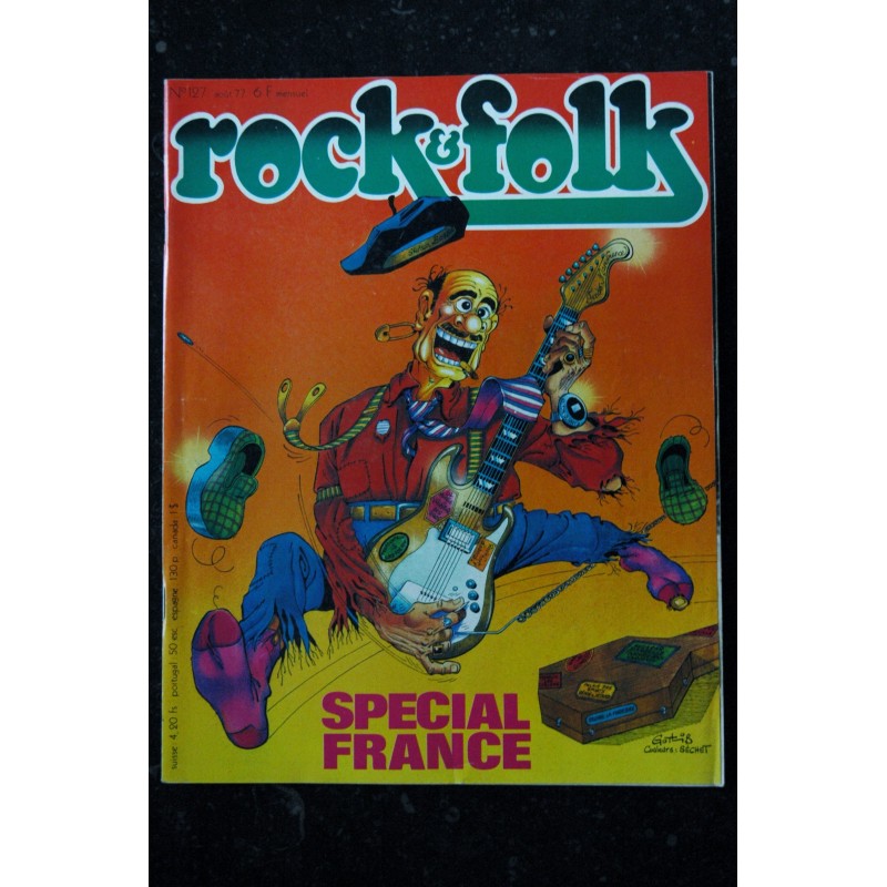 ROCK & FOLK 127  AOUT 1977  GOTLIB Sex Pistols Beatles Telephone Higelin Ange Little Bob